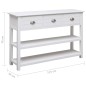 vidaXL Sideboard Weiß 115x30x76 cm Holz vidaXL Sideboard Weiß 115x30x76 cm Holz