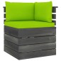 vidaXL Garten-Paletten-Ecksofa mit Kissen Kiefernholz vidaXL Garten-Paletten-Ecksofa mit Kissen Kiefernholz