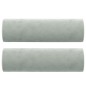 vidaXL 2-Sitzer-Sofa mit Zierkissen Hellgrau 140 cm Samt vidaXL 2-Sitzer-Sofa mit Zierkissen Hellgrau 140 cm Samt