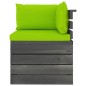 vidaXL Garten-Paletten-Ecksofa mit Kissen Kiefernholz vidaXL Garten-Paletten-Ecksofa mit Kissen Kiefernholz