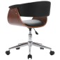 vidaXL Drehbare Esszimmerstühle 6 Stk. Schwarz Kunstleder vidaXL Drehbare Esszimmerstühle 6 Stk. Schwarz Kunstleder