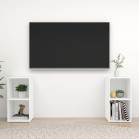 vidaXL TV-Schränke 2 Stk. Weiß 72x35x36,5 cm Holzwerkstoff