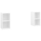 vidaXL TV-Schränke 2 Stk. Weiß 72x35x36,5 cm Holzwerkstoff vidaXL TV-Schränke 2 Stk. Weiß 72x35x36,5 cm Holzwerkstoff