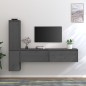 vidaXL TV-Schränke 4 Stk. Grau Massivholz Kiefer vidaXL TV-Schränke 4 Stk. Grau Massivholz Kiefer