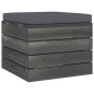 Garten-Paletten-Hocker 2 Stk. mit Kissen Kiefer Massivholz Garten-Paletten-Hocker 2 Stk. mit Kissen Kiefer Massivholz