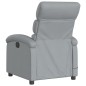 vidaXL Massagesessel Elektrisch Hellgrau Stoff vidaXL Massagesessel Elektrisch Hellgrau Stoff