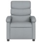 vidaXL Massagesessel Elektrisch Hellgrau Stoff vidaXL Massagesessel Elektrisch Hellgrau Stoff