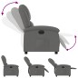 vidaXL Relaxsessel Elektrisch Dunkelgrau Stoff vidaXL Relaxsessel Elektrisch Dunkelgrau Stoff