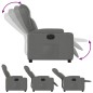 vidaXL Relaxsessel Elektrisch Dunkelgrau Stoff vidaXL Relaxsessel Elektrisch Dunkelgrau Stoff