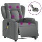 vidaXL Massagesessel Elektrisch Dunkelgrau Stoff vidaXL Massagesessel Elektrisch Dunkelgrau Stoff