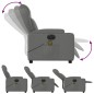 vidaXL Massagesessel Elektrisch Dunkelgrau Stoff vidaXL Massagesessel Elektrisch Dunkelgrau Stoff