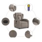 vidaXL Massagesessel Elektrisch Taupe Stoff vidaXL Massagesessel Elektrisch Taupe Stoff