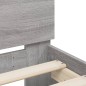 vidaXL Bettgestell mit Kopfteil Grau Sonoma 160x200 cm Holzwerkstoff vidaXL Bettgestell mit Kopfteil Grau Sonoma 160x200 cm Holzwerkstoff