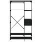 vidaXL Kleiderständer mit Schubladen Schwarz 100x40x180 cm vidaXL Kleiderständer mit Schubladen Schwarz 100x40x180 cm