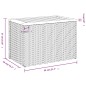 vidaXL Garten-Beistelltische 2 Stk Schwarz 55x34x37cm Poly Rattan Holz vidaXL Garten-Beistelltische 2 Stk Schwarz 55x34x37cm Poly Rattan Holz