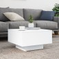 vidaXL Couchtisch Weiß 55x55x31 cm Holzwerkstoff vidaXL Couchtisch Weiß 55x55x31 cm Holzwerkstoff