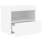 vidaXL Nachttische mit LED-Leuchten 2 Stk. Weiß 50x40x45 cm vidaXL Nachttische mit LED-Leuchten 2 Stk. Weiß 50x40x45 cm