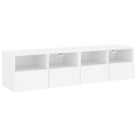 vidaXL TV-Wandschränke 2 Stk. Weiß 60x30x30 cm Holzwerkstoff