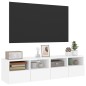 vidaXL TV-Wandschränke 2 Stk. Weiß 60x30x30 cm Holzwerkstoff vidaXL TV-Wandschränke 2 Stk. Weiß 60x30x30 cm Holzwerkstoff