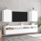 vidaXL TV-Wandschrank Weiß 40,5x30x60 cm Holzwerkstoff vidaXL TV-Wandschrank Weiß 40,5x30x60 cm Holzwerkstoff
