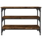 vidaXL Schuhbank Räuchereiche 70x38,5x49 cm Holzwerkstoff vidaXL Schuhbank Räuchereiche 70x38,5x49 cm Holzwerkstoff