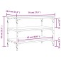 vidaXL Schuhbank Räuchereiche 70x38,5x49 cm Holzwerkstoff vidaXL Schuhbank Räuchereiche 70x38,5x49 cm Holzwerkstoff