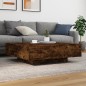 vidaXL Couchtisch Räuchereiche 100x100x31 cm Holzwerkstoff vidaXL Couchtisch Räuchereiche 100x100x31 cm Holzwerkstoff