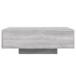 vidaXL Couchtisch mit LED-Leuchten Grau Sonoma 85x55x31 cm vidaXL Couchtisch mit LED-Leuchten Grau Sonoma 85x55x31 cm