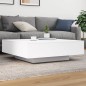 vidaXL Couchtisch mit LED-Leuchten Weiß 100x100x31 cm vidaXL Couchtisch mit LED-Leuchten Weiß 100x100x31 cm