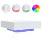 vidaXL Couchtisch mit LED-Leuchten Weiß 100x100x31 cm vidaXL Couchtisch mit LED-Leuchten Weiß 100x100x31 cm