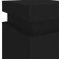 vidaXL Nachttisch mit LED-Leuchten Schwarz 35x39x55 cm vidaXL Nachttisch mit LED-Leuchten Schwarz 35x39x55 cm