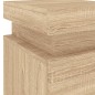 vidaXL Nachttisch mit LED-Leuchten Sonoma-Eiche 35x39x55 cm vidaXL Nachttisch mit LED-Leuchten Sonoma-Eiche 35x39x55 cm