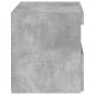 vidaXL Nachttische mit LED-Leuchten 2 Stk. Betongrau 50x40x45 cm vidaXL Nachttische mit LED-Leuchten 2 Stk. Betongrau 50x40x45 cm