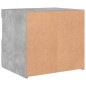 vidaXL Nachttische mit LED-Leuchten 2 Stk. Betongrau 50x40x45 cm vidaXL Nachttische mit LED-Leuchten 2 Stk. Betongrau 50x40x45 cm