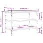 vidaXL Schuhbank Braun Eichen-Optik 70x38,5x49 cm Holzwerkstoff vidaXL Schuhbank Braun Eichen-Optik 70x38,5x49 cm Holzwerkstoff