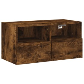vidaXL TV-Wandschrank Räuchereiche 60x30x30 cm Holzwerkstoff