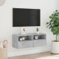 vidaXL TV-Wandschrank Betongrau 80x30x30 cm Holzwerkstoff vidaXL TV-Wandschrank Betongrau 80x30x30 cm Holzwerkstoff