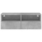 vidaXL TV-Wandschrank Betongrau 80x30x30 cm Holzwerkstoff vidaXL TV-Wandschrank Betongrau 80x30x30 cm Holzwerkstoff