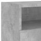 vidaXL TV-Wandschrank Betongrau 80x30x30 cm Holzwerkstoff vidaXL TV-Wandschrank Betongrau 80x30x30 cm Holzwerkstoff