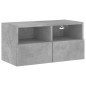 vidaXL TV-Wandschrank Betongrau 60x30x30 cm Holzwerkstoff vidaXL TV-Wandschrank Betongrau 60x30x30 cm Holzwerkstoff