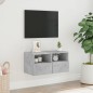 vidaXL TV-Wandschrank Betongrau 60x30x30 cm Holzwerkstoff vidaXL TV-Wandschrank Betongrau 60x30x30 cm Holzwerkstoff