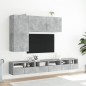 vidaXL TV-Wandschrank Betongrau 60x30x30 cm Holzwerkstoff vidaXL TV-Wandschrank Betongrau 60x30x30 cm Holzwerkstoff