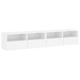 vidaXL TV-Wandschränke 2 Stk. Weiß 80x30x30 cm Holzwerkstoff