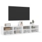 vidaXL TV-Wandschränke 2 Stk. Weiß 80x30x30 cm Holzwerkstoff vidaXL TV-Wandschränke 2 Stk. Weiß 80x30x30 cm Holzwerkstoff