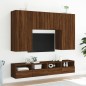 vidaXL TV-Wandschränke 2 Stk. Braun Eiche-Optik 80x30x30 cm vidaXL TV-Wandschränke 2 Stk. Braun Eiche-Optik 80x30x30 cm