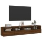 vidaXL TV-Wandschränke 2 Stk. Braun Eiche-Optik 80x30x30 cm vidaXL TV-Wandschränke 2 Stk. Braun Eiche-Optik 80x30x30 cm