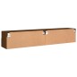 vidaXL TV-Wandschränke 2 Stk. Braun Eiche-Optik 80x30x30 cm vidaXL TV-Wandschränke 2 Stk. Braun Eiche-Optik 80x30x30 cm