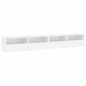 vidaXL TV-Wandschränke 2 Stk. Weiß 100x30x30 cm Holzwerkstoff vidaXL TV-Wandschränke 2 Stk. Weiß 100x30x30 cm Holzwerkstoff