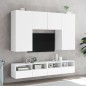 vidaXL TV-Wandschränke 2 Stk. Weiß 100x30x30 cm Holzwerkstoff vidaXL TV-Wandschränke 2 Stk. Weiß 100x30x30 cm Holzwerkstoff