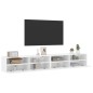 vidaXL TV-Wandschränke 2 Stk. Weiß 100x30x30 cm Holzwerkstoff vidaXL TV-Wandschränke 2 Stk. Weiß 100x30x30 cm Holzwerkstoff